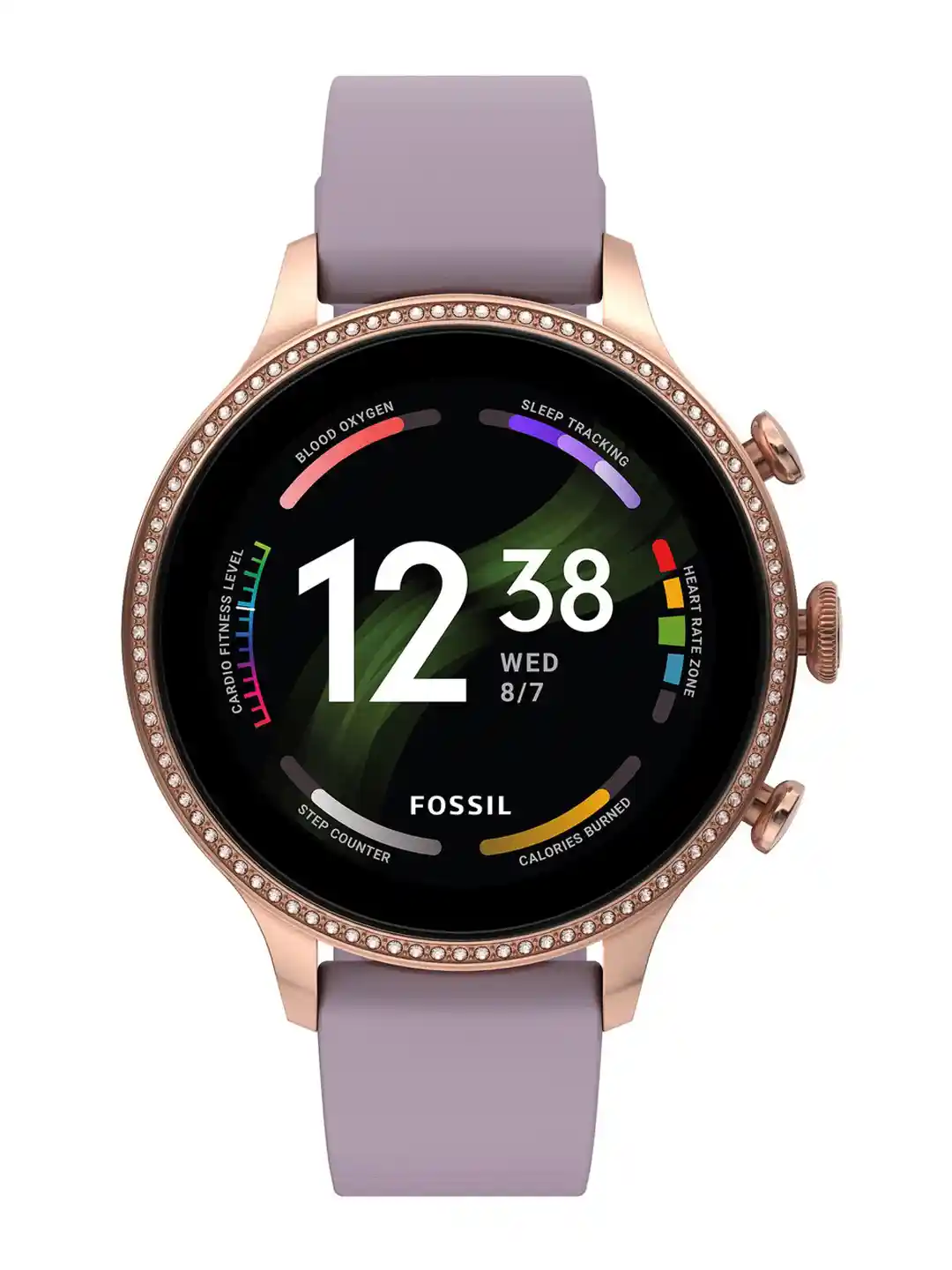 Myntra Fossil Smartwatch Sport Fossil Women Purple Gold-Toned GEN