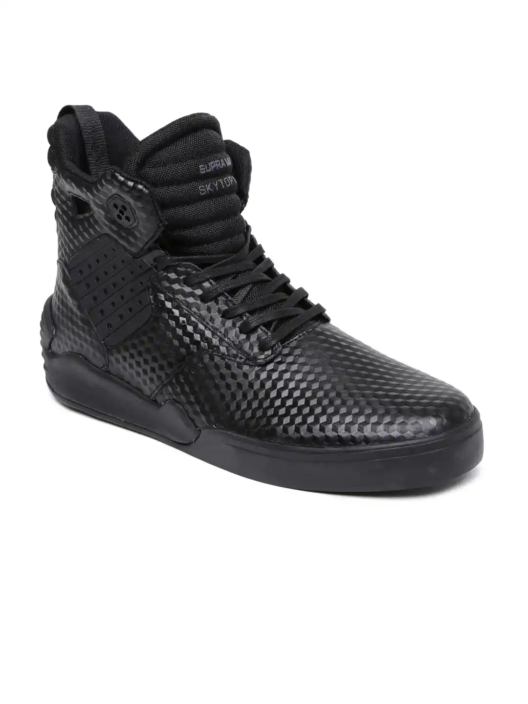 Supra Shoes Supra High Top Iv Buy Supra Men Black Textured High