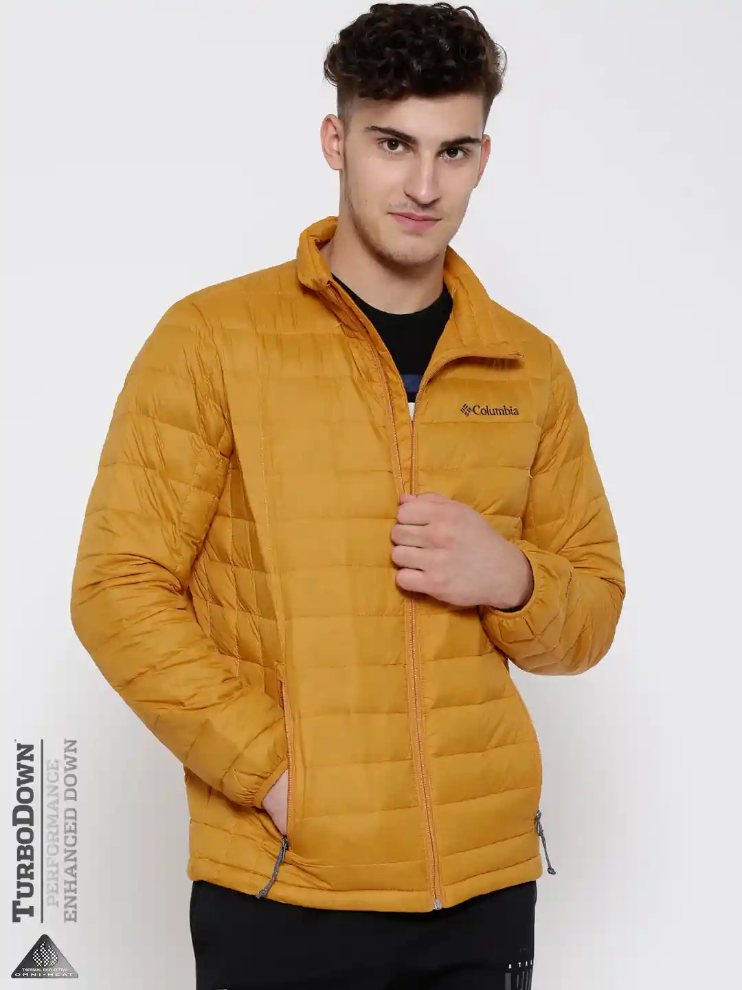 Buy Columbia Men Mustard Yellow Voodoo Falls 590 TurboDown Hiking