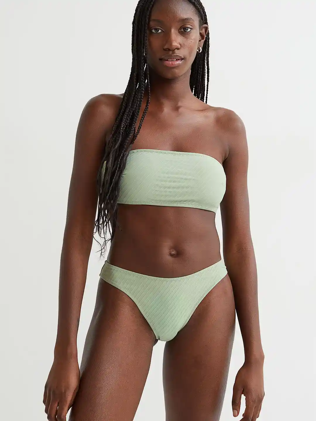 Bandeau Hm Beachwear LAURA BLACK BANDEAU SWIMSUIT TOP WITH