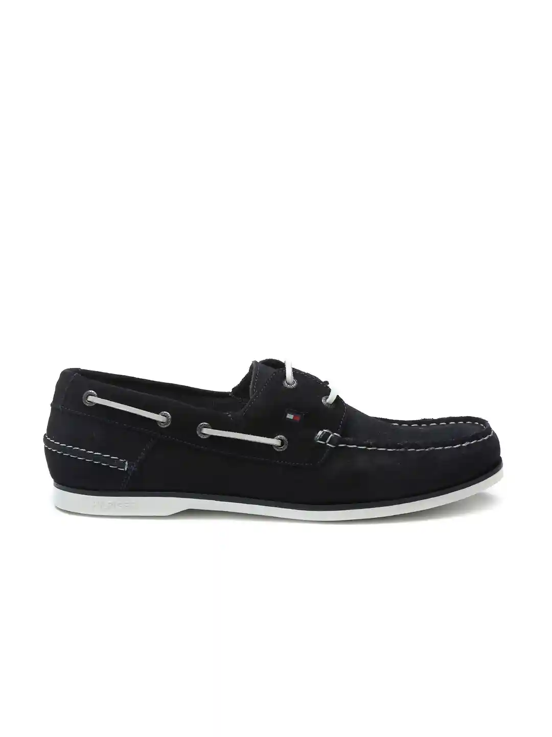Buy Tommy Hilfiger Men Black Suede Boat Shoes Casual Shoes for