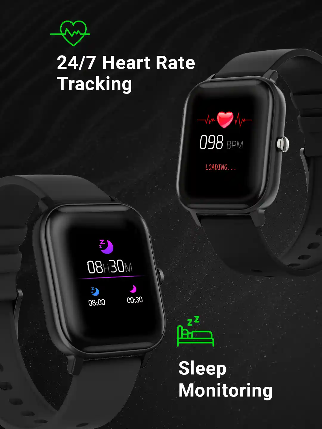 Buy Fire-Boltt SpO2 Unisex Full Touch Smartwatch 01BSWAAY Black