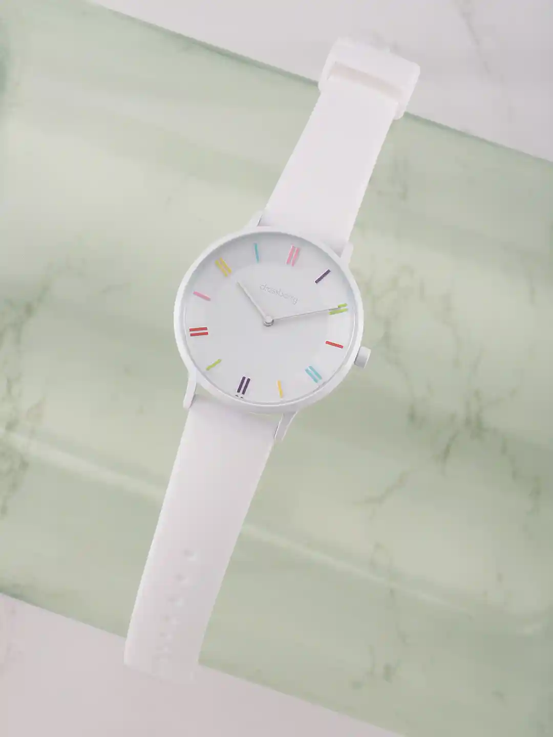 Buy DressBerry Women White Dial Straps Analogue Watch MFB-PN