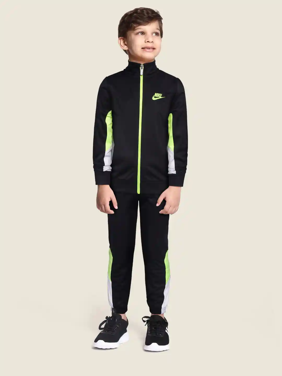 Buy Nike Boys Black Colourblocked NKB G4G Tricot Tracksuit