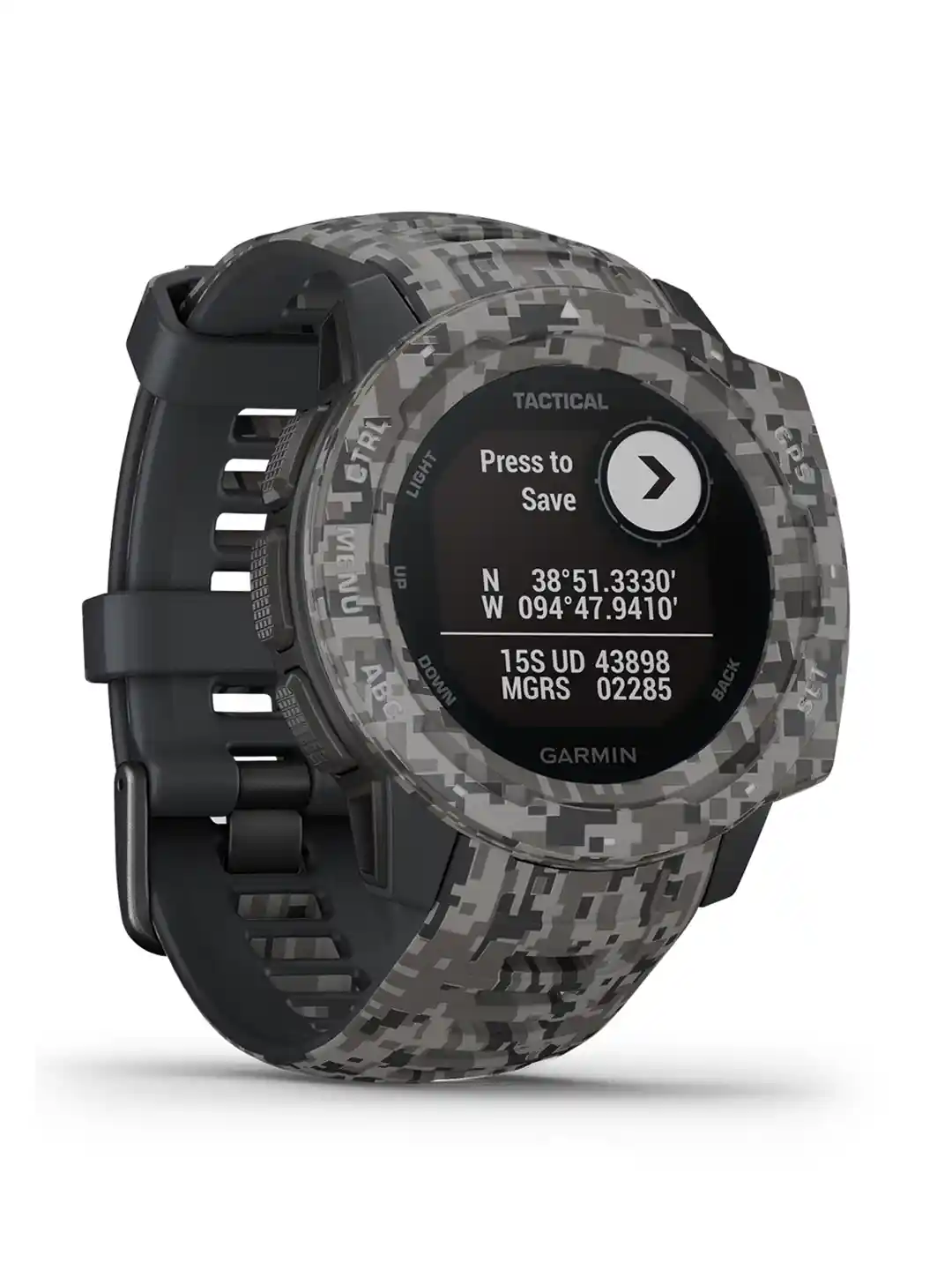 Buy Garmin Unisex Black Camouflage Printed Instinct Tactical