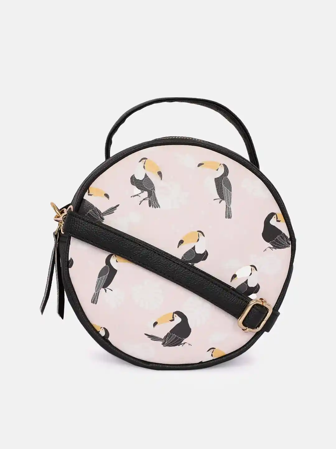 Bagsy Malone Pink Printed PU Structured Handheld Bag