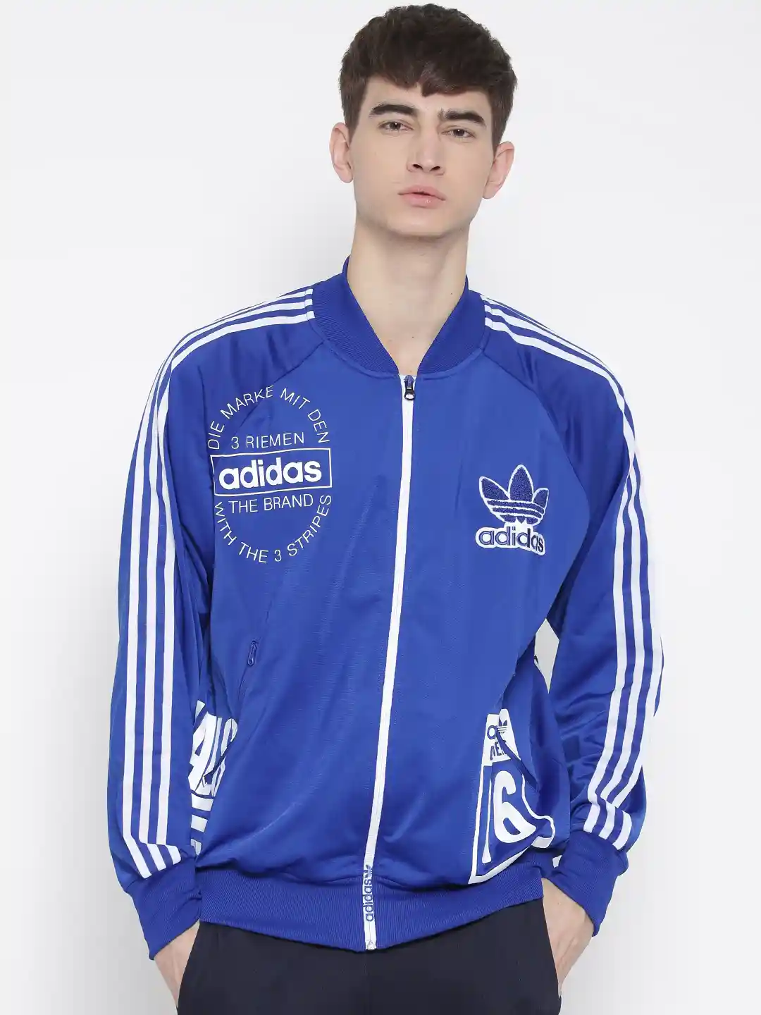 Athletic Jackets Adidas 2016 Jacket ADIDAS Originals Blue Logo