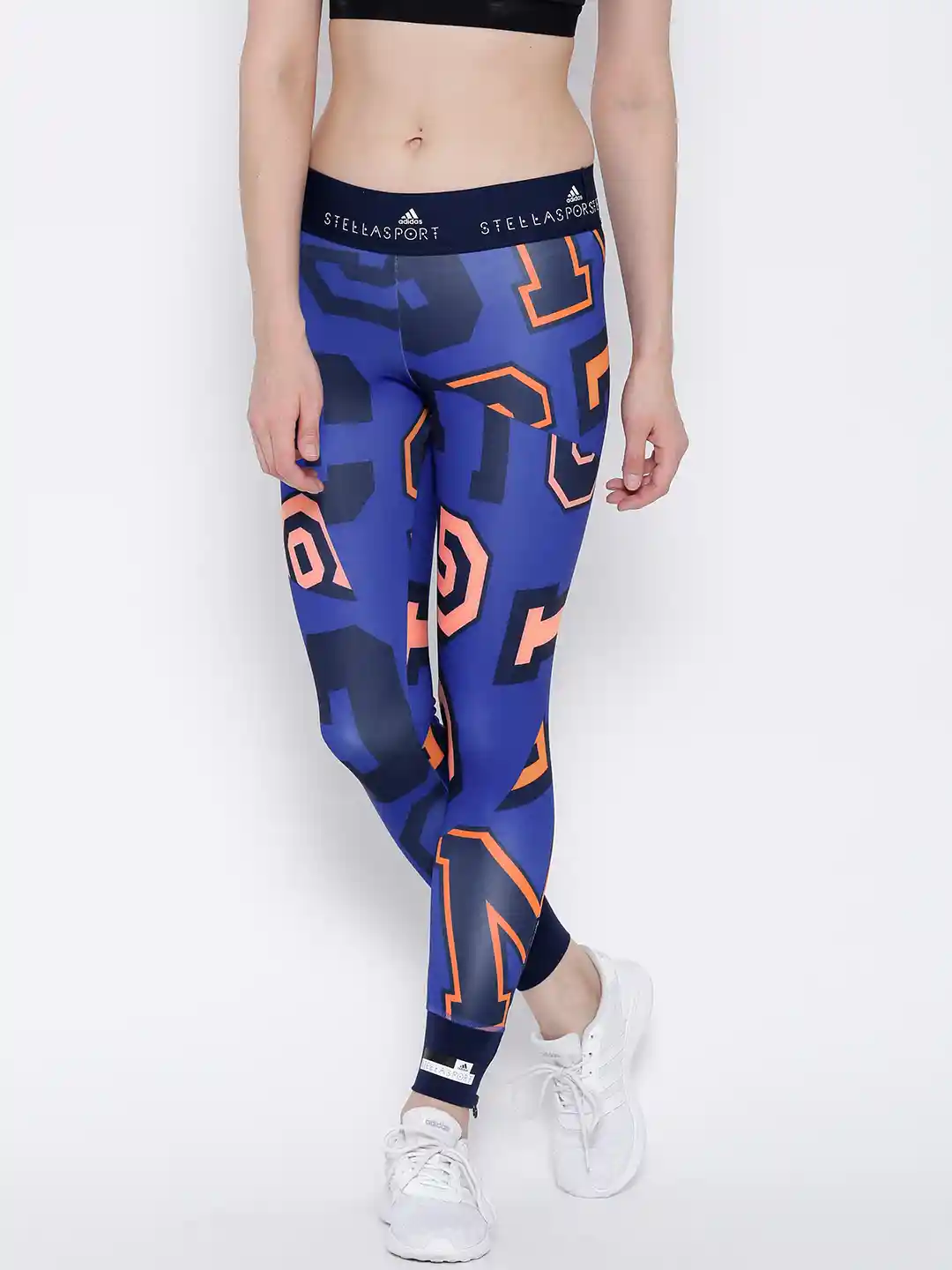 Buy ADIDAS STELLASPORT Blue Orange Printed Tights Tights for