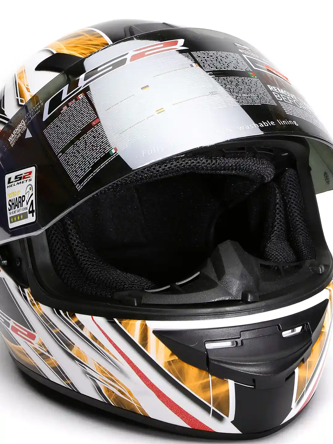 Motocross Helmet Ls2 Helmets Orange And White LS2 Helmets MX-Off