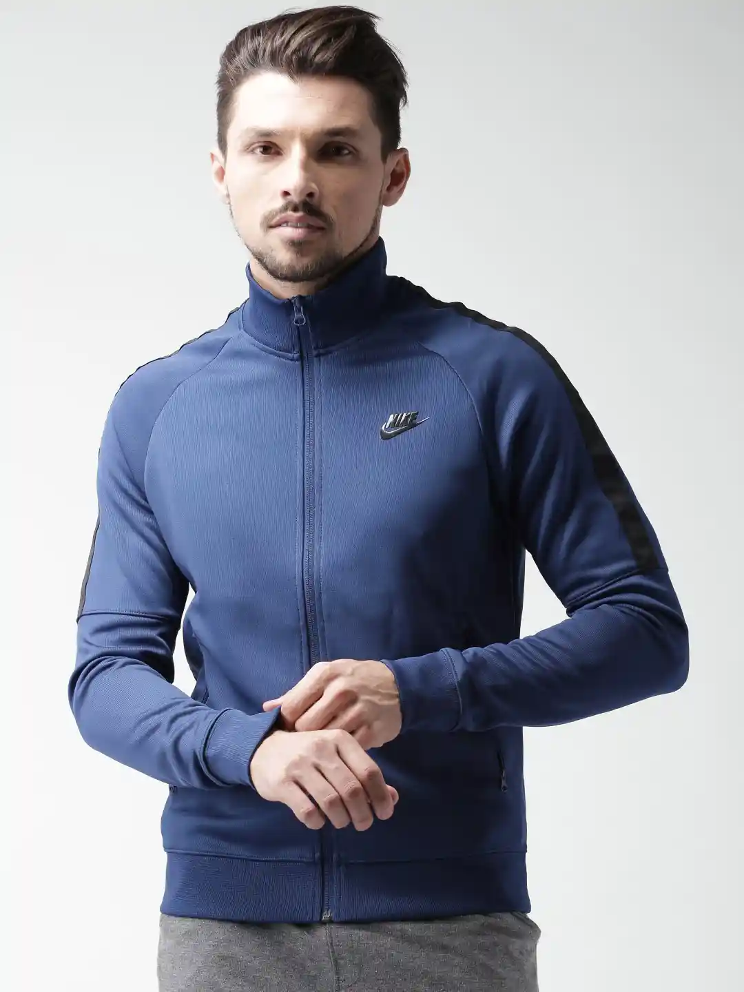 Buy Nike Blue Tribute Track Jacket Jackets for Men 1588783 Myntra