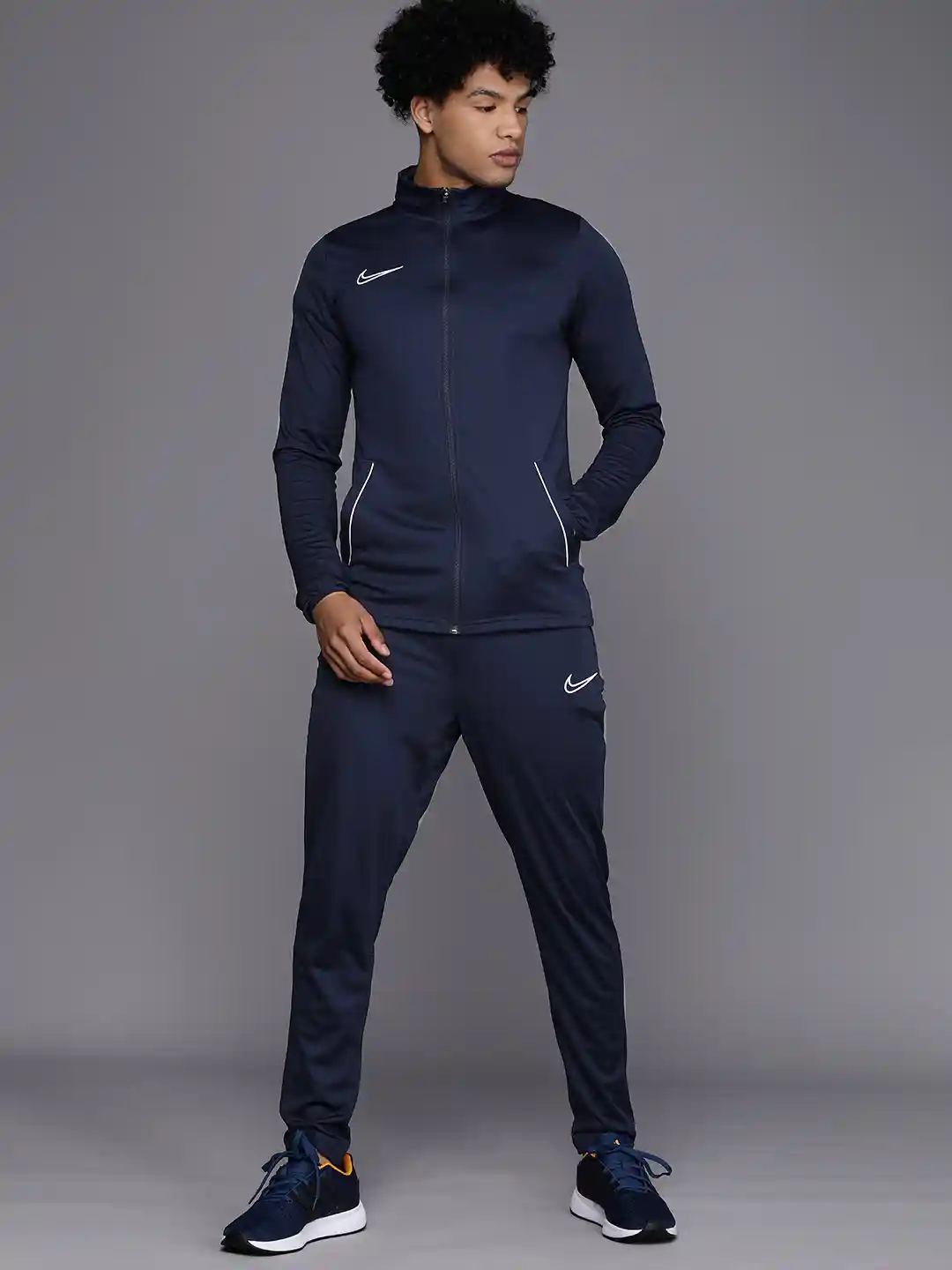 Buy Nike Men Blue White Dri-FIT DF ACD21 Knit Soccer Tracksuit