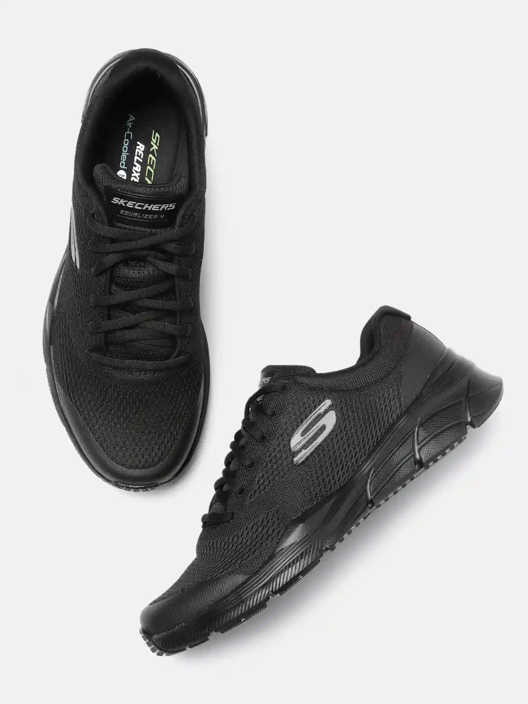 Skechers Men Black Solid Regular Equalizer Generation Sneakers