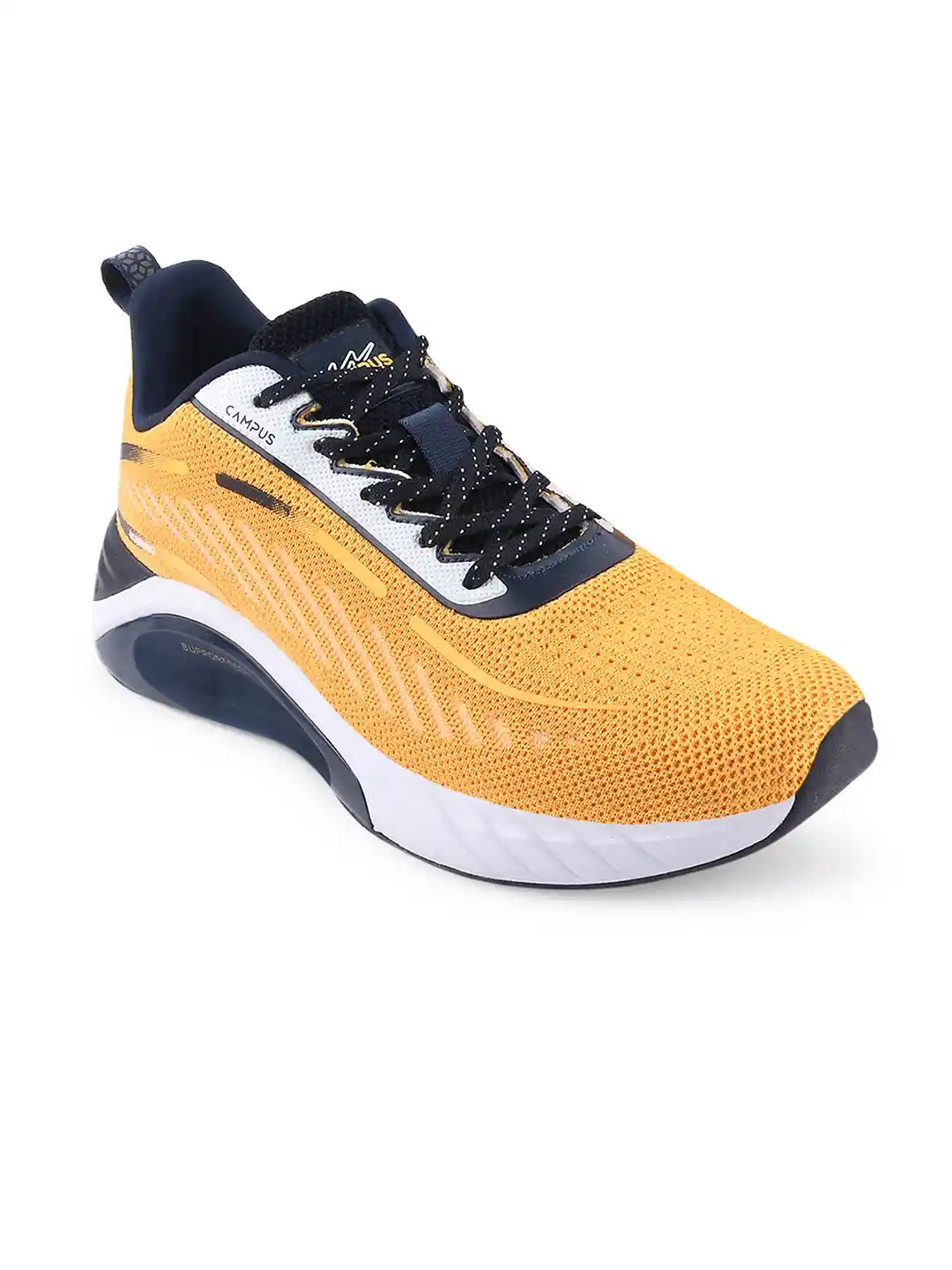 Campus Men ABACUS Mustard Yellow Mesh Running Shoes