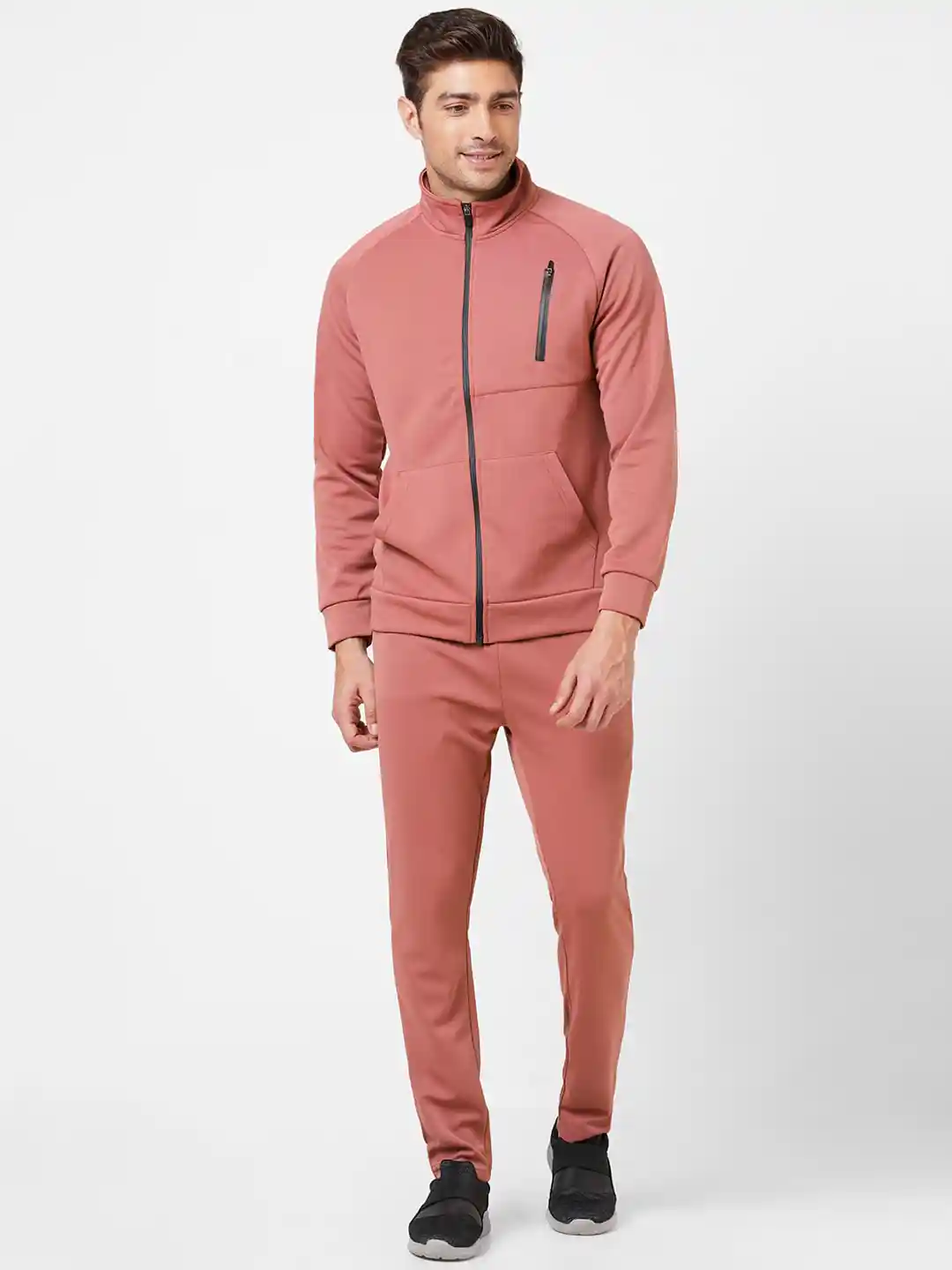 Buy VS Men Pink Solid Antimicrobial Tracksuit Tracksuits for Men