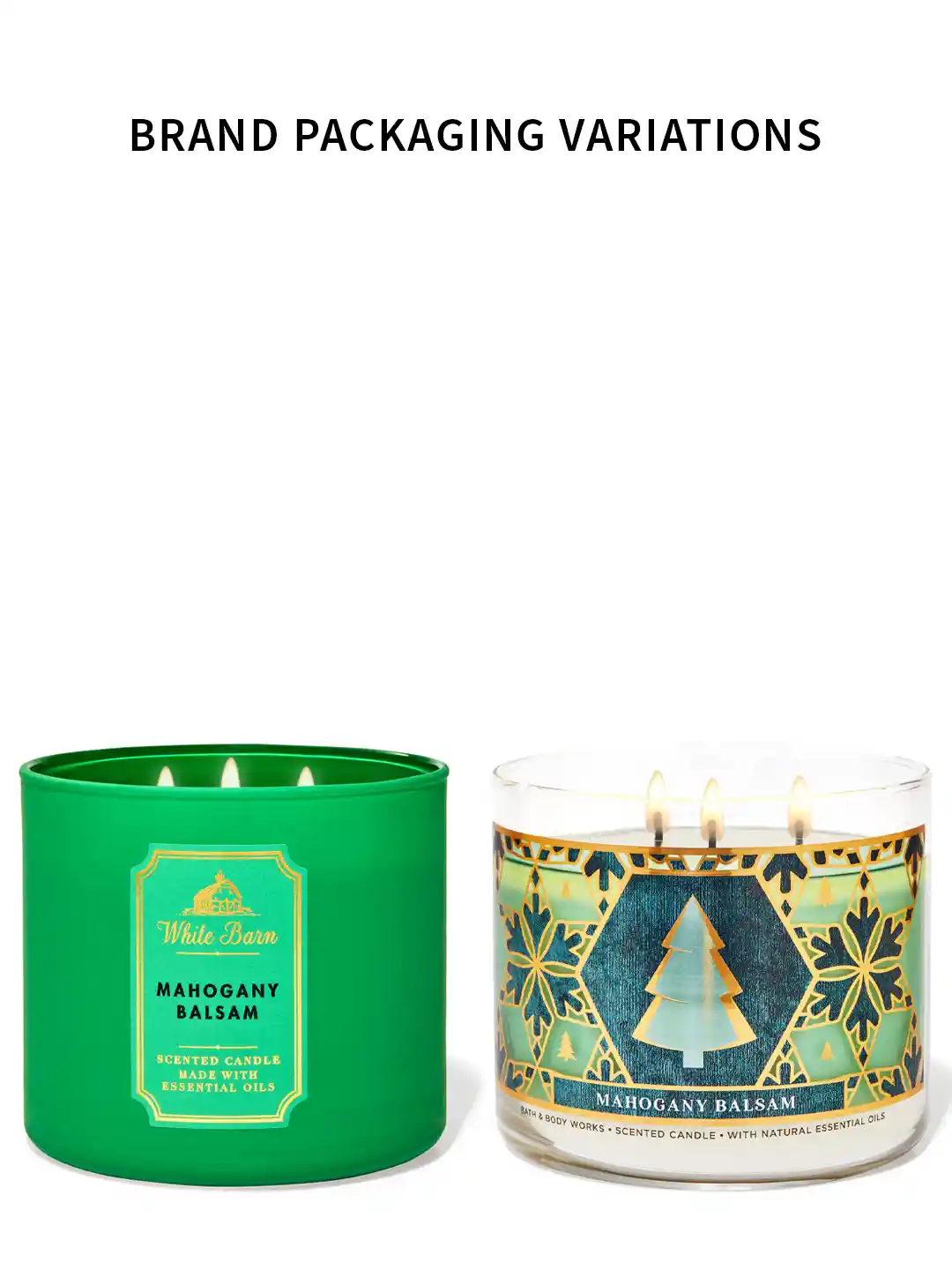 Buy Bath Body Works White Barn Mahogany Balsam 3-Wick Scented