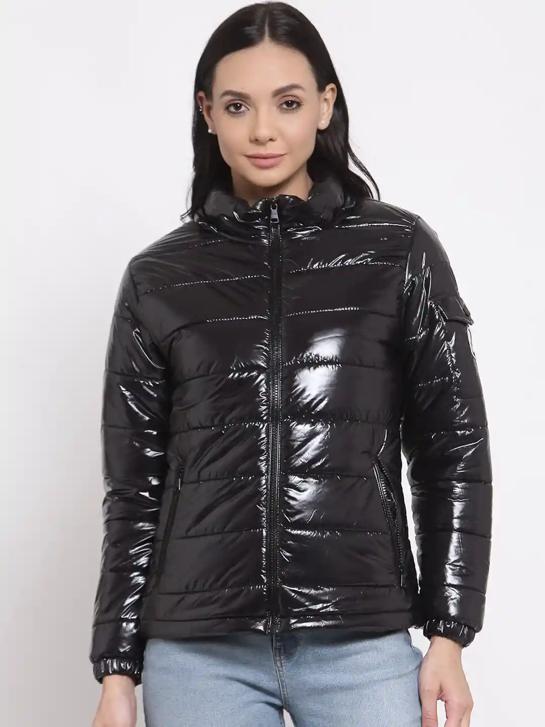Buy Mode by Red Tape Women Black Padded Jacket Jackets for Women