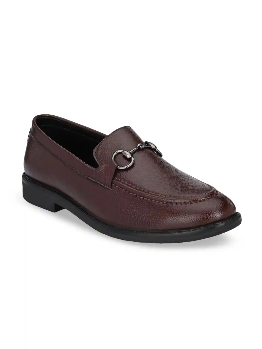 Mactree Men Cherry Brown Loafers Formal Shoes
