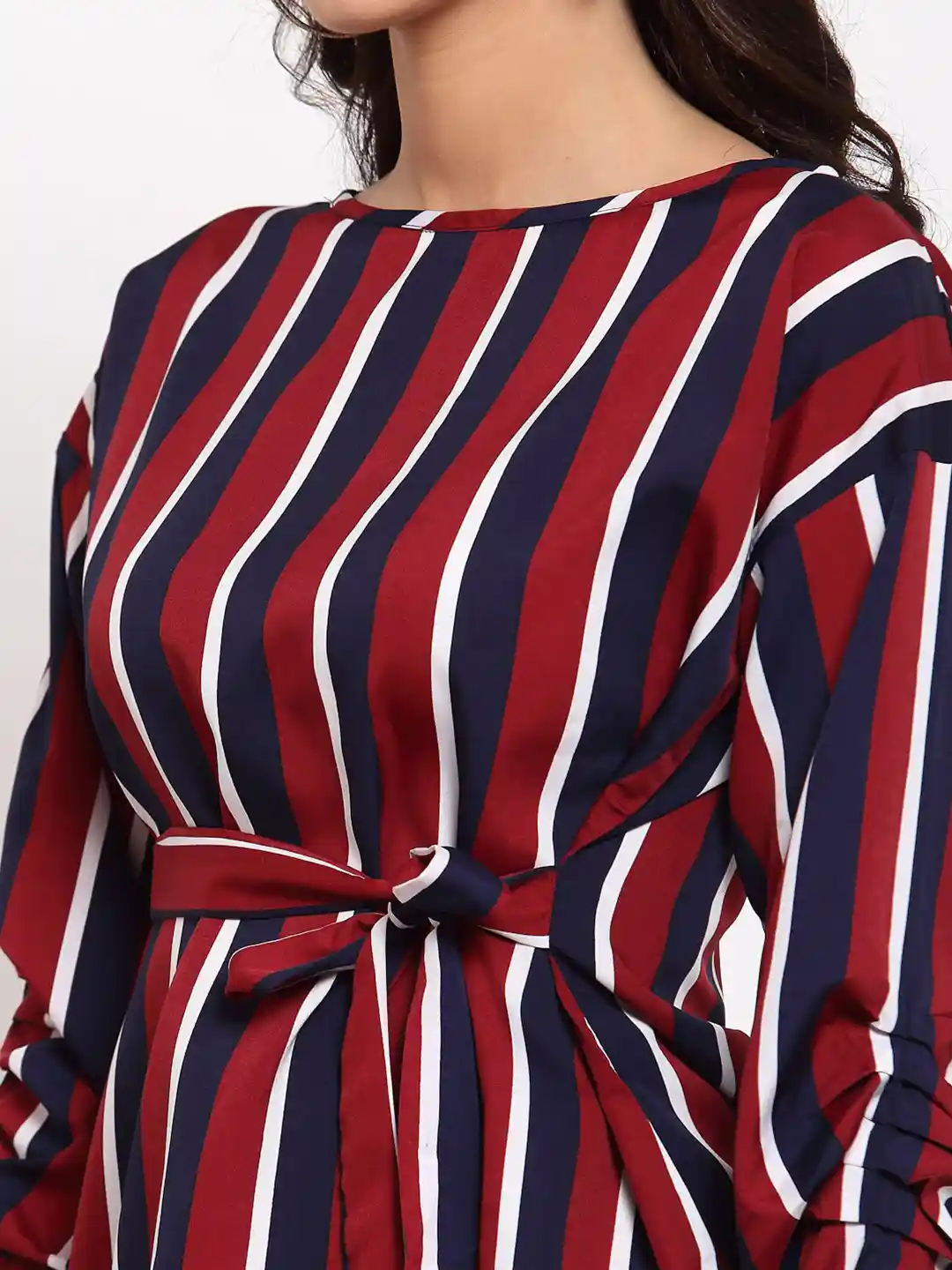 soerte Striped crepe high neck top サイズ1 soerte Striped crepe high neck top サイズ1 - メルカリ