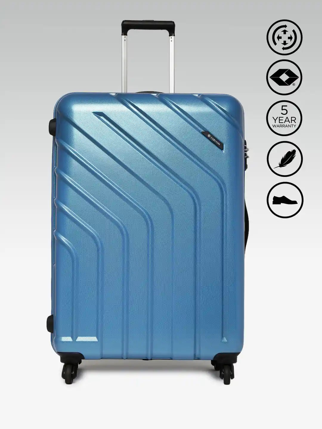 Buy CARLTON Unisex Blue Large Diesel Lightweight Trolley Bag