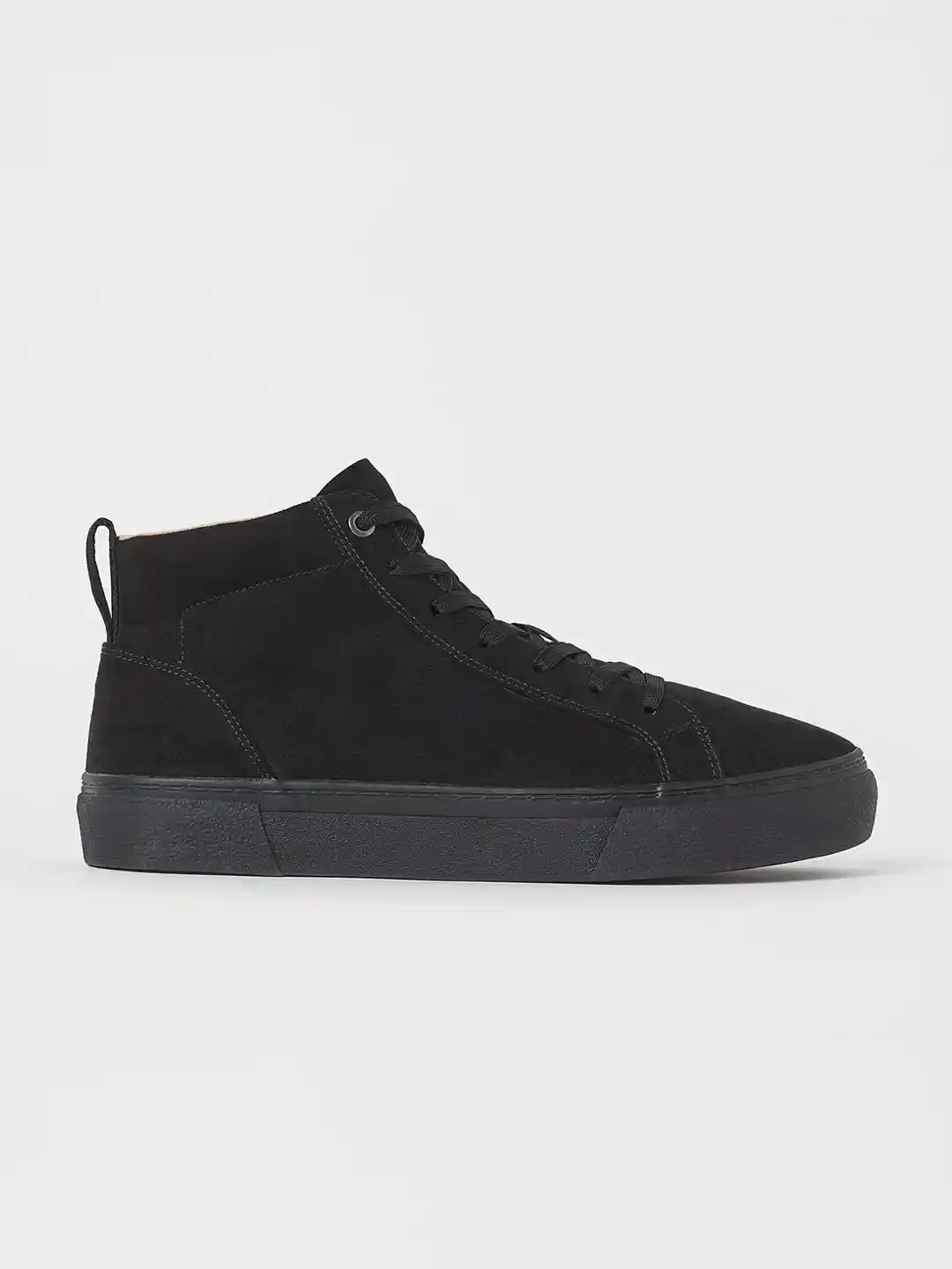Buy H&M Men Black Hi-top Trainers Casual Shoes for Men 16057364