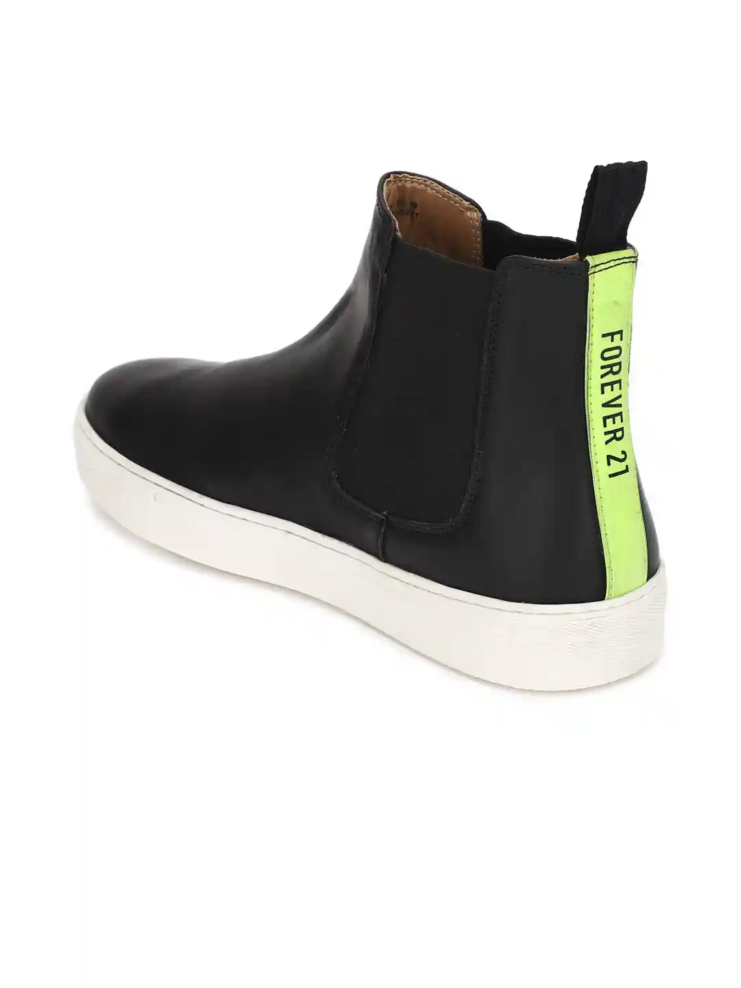 Forever Buy FOREVER 21 Men Black PU Flat Boots - Casual Shoes for Men