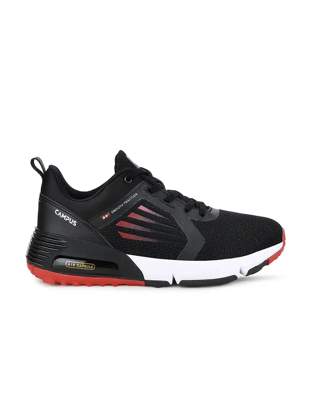 Air Capsule Campus Shoes Black And Red Campus Men TORMENTOR Black