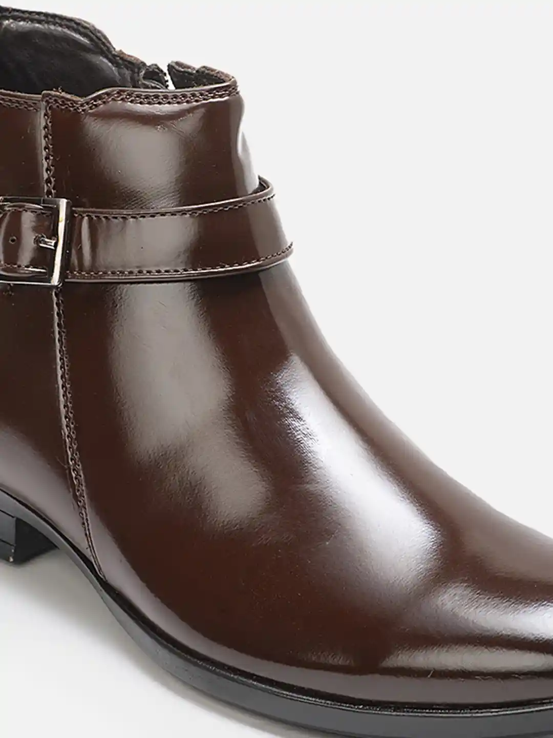 Buy ID Men Brown Leather Flat Boots Boots for Men 16101766 Myntra