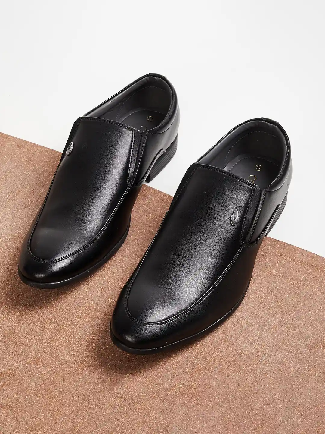 Buy CODE by Lifestyle Men Black Slip-On Shoes Formal Shoes for