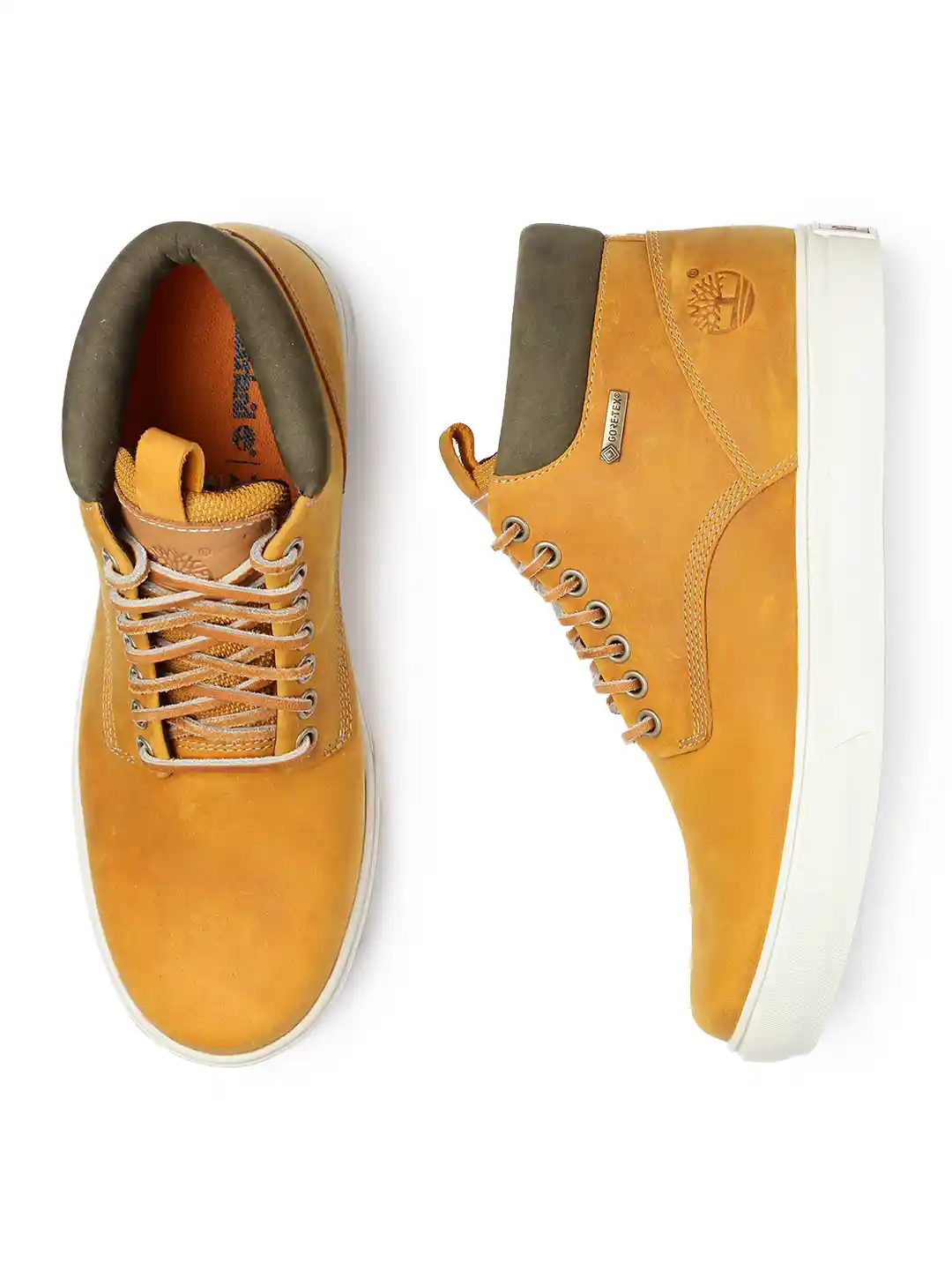 Buy Timberland Men Mustard Yellow Leather Waterproof Adv 2.0