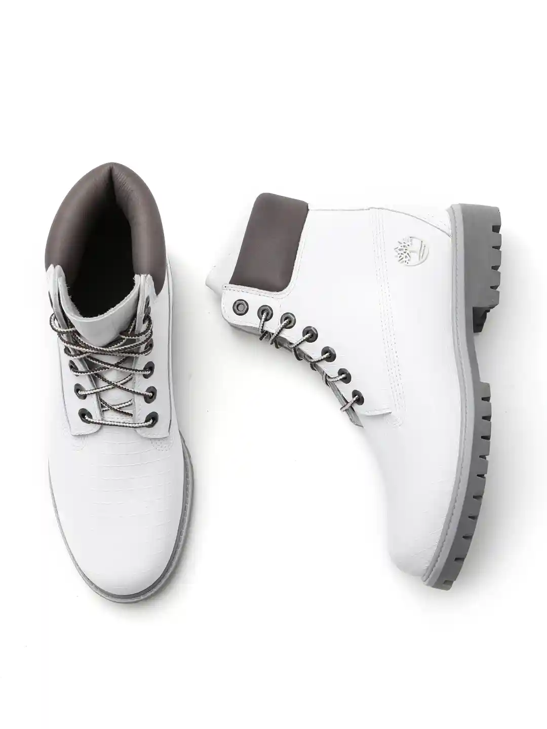 Buy Timberland Men White Textured Leather Waterproof 6 IN