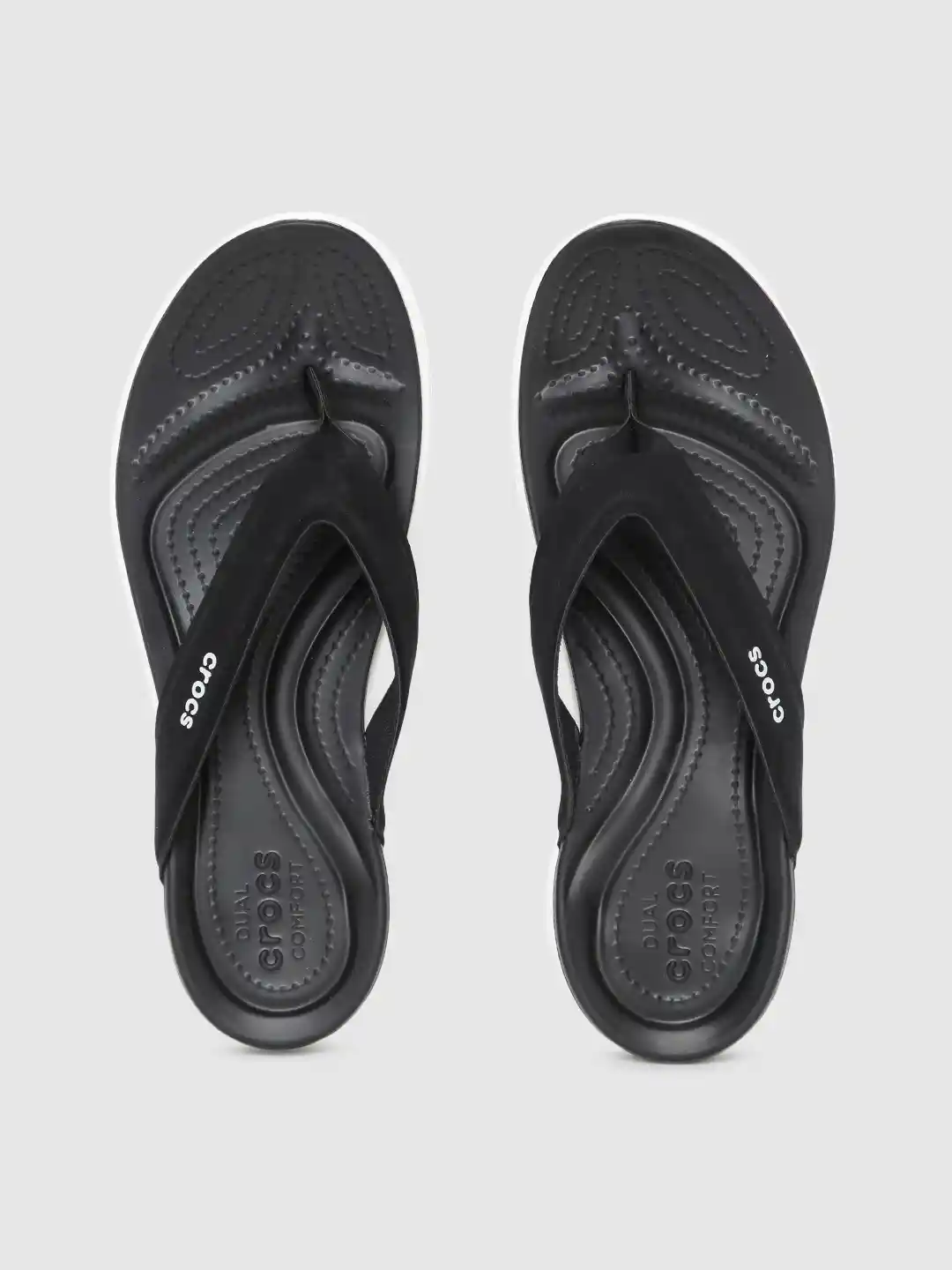 Buy Crocs Women Black Capri V Sporty Croslite Thong Flip-Flops