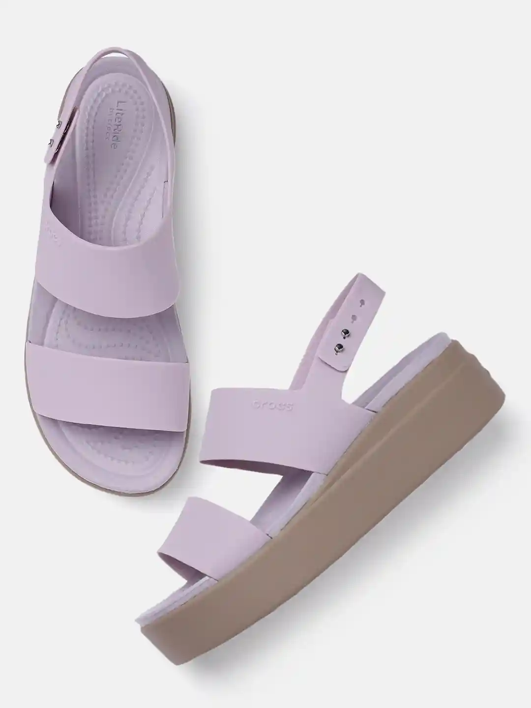 Buy Crocs Women Mauve Mist Solid Croslite Casual Regular Brooklyn