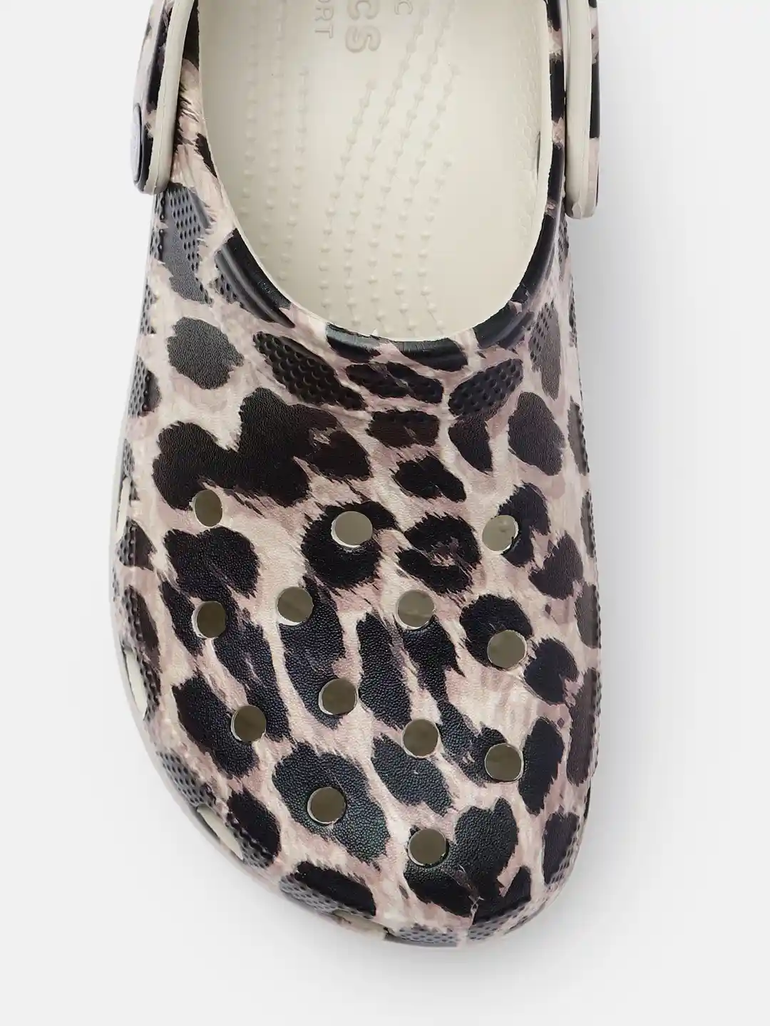 Buy Crocs Women Black Pink Animal Printed Croslite Clogs Flip