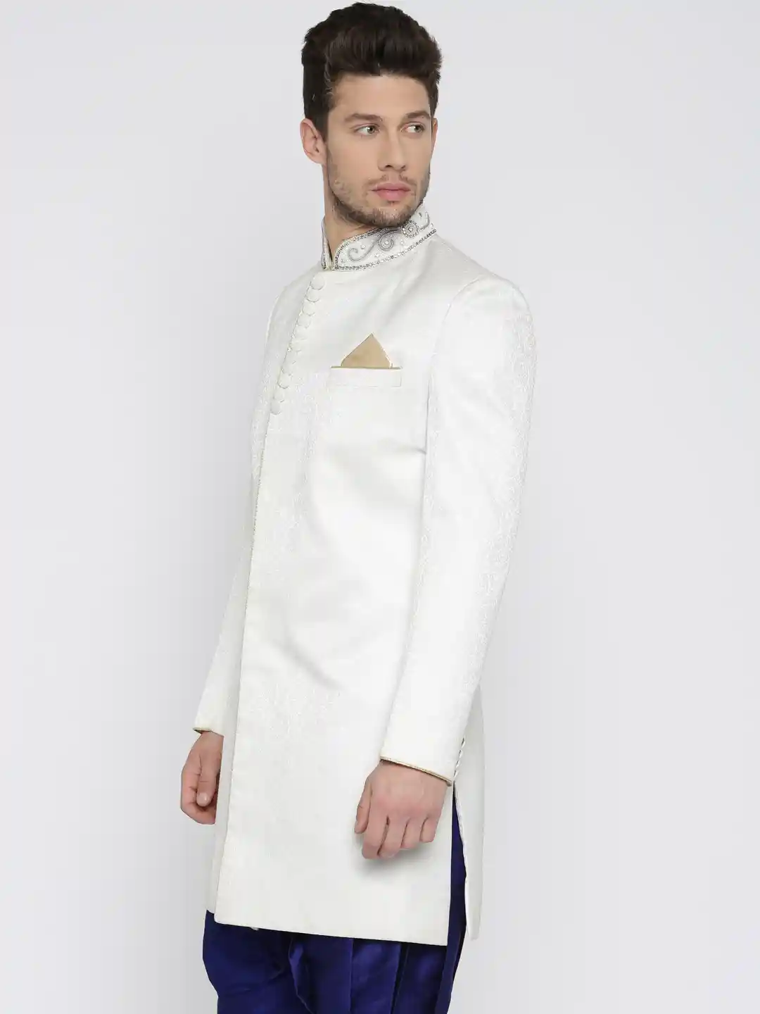 Buy Raymond Ethnix White Sherwani Sherwani for Men 1619350 Myntra