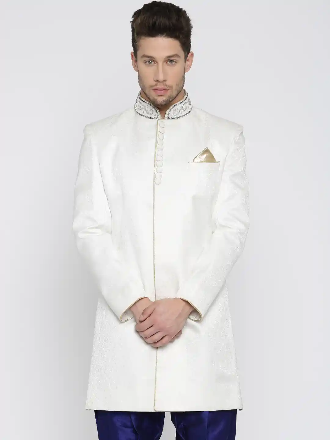 Buy Raymond Ethnix White Sherwani Sherwani for Men 1619350 Myntra