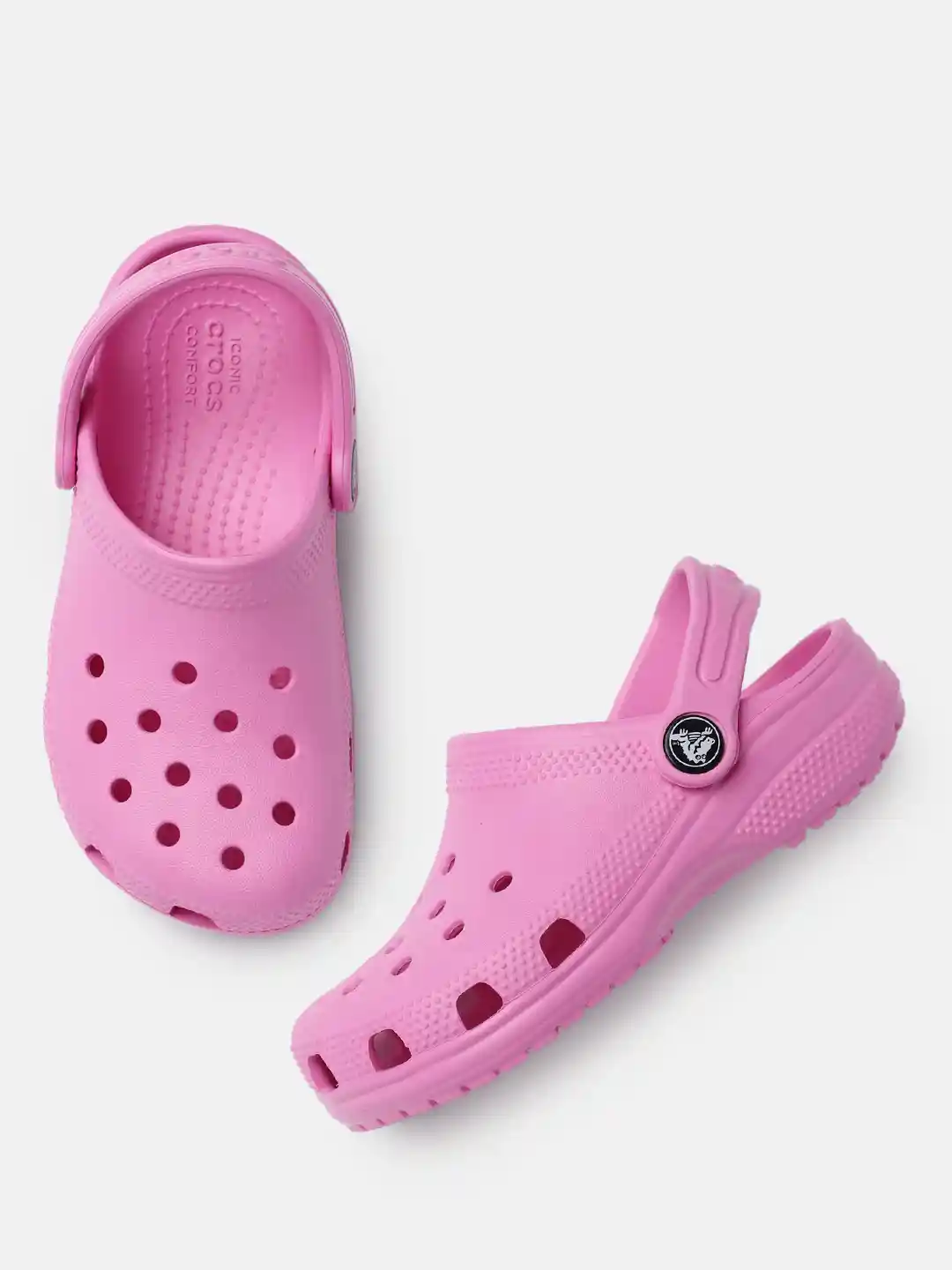 Buy Crocs Kids Pink Classic T TPk Croslite Clogs Flip Flops for