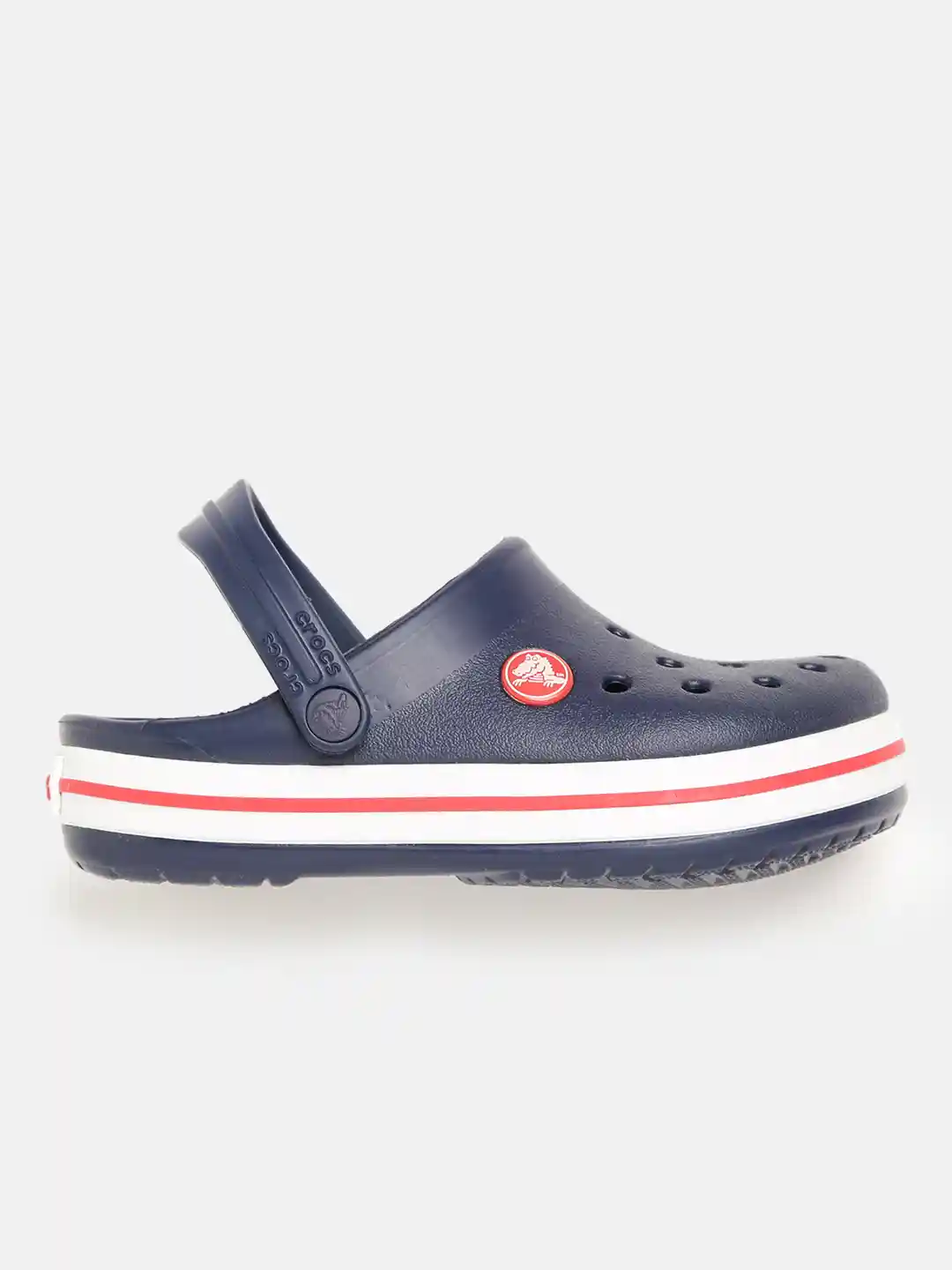 Buy Crocs Kids Unisex Navy Blue Solid Croslite Crocband Clogs