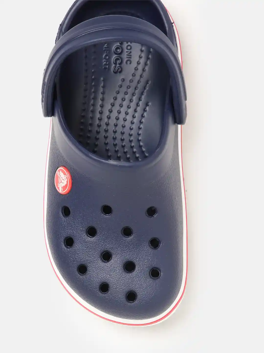 Buy Crocs Kids Unisex Navy Blue Solid Croslite Crocband Clogs
