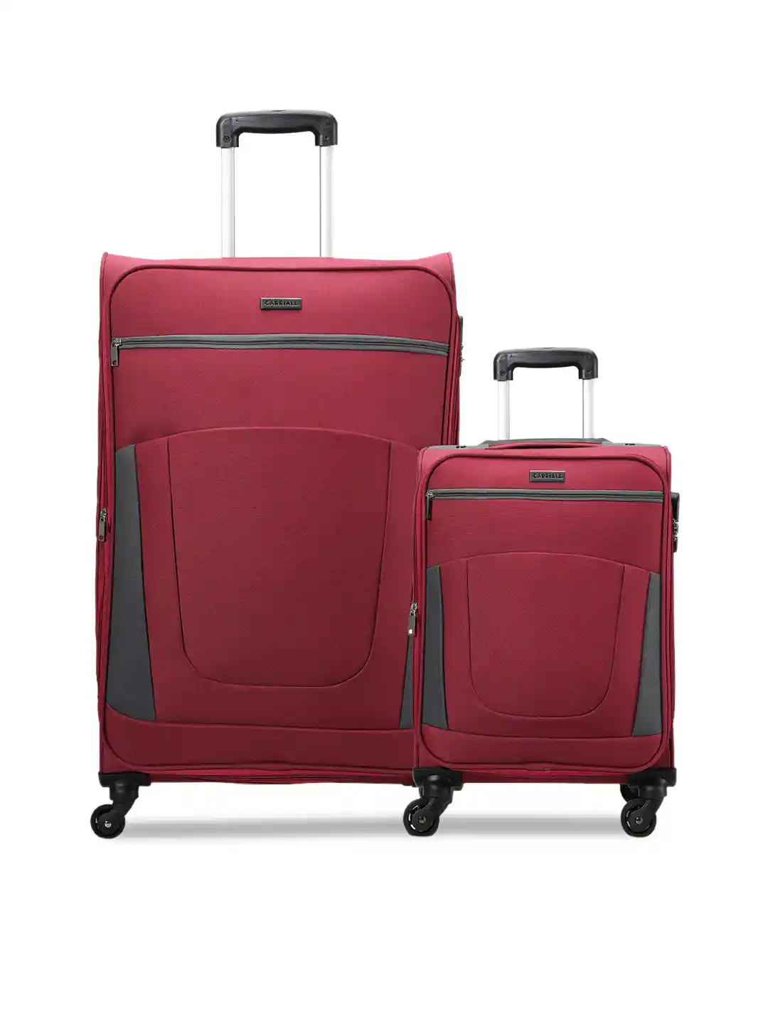 CARRIALL Set of Red Luggage Bags- Large Small