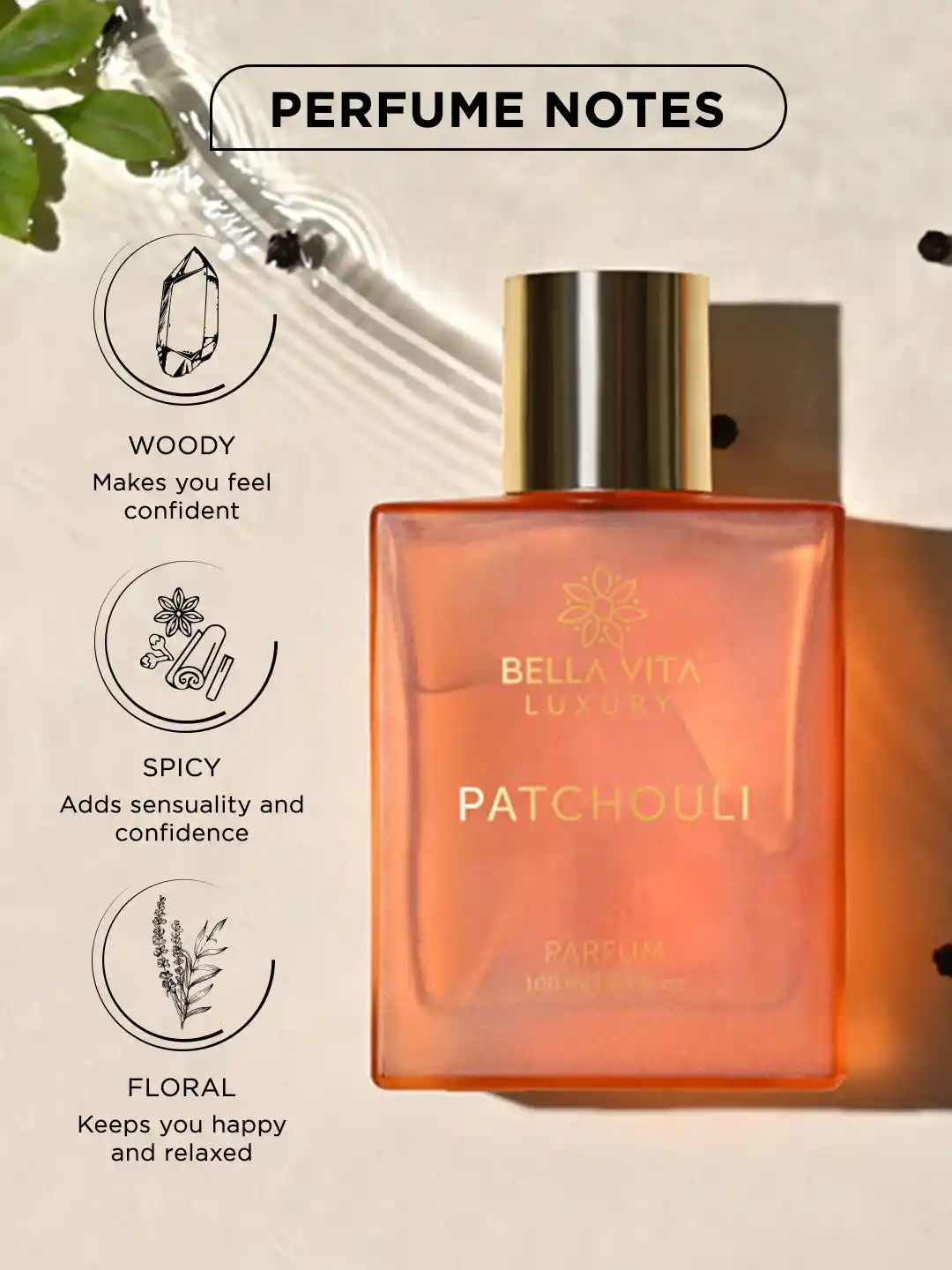Fragrance Deluxe Patchouli Night Perfume Price Bella Vita Organic Unisex  Transparent Impact Patchouli Perfume 100 Ml