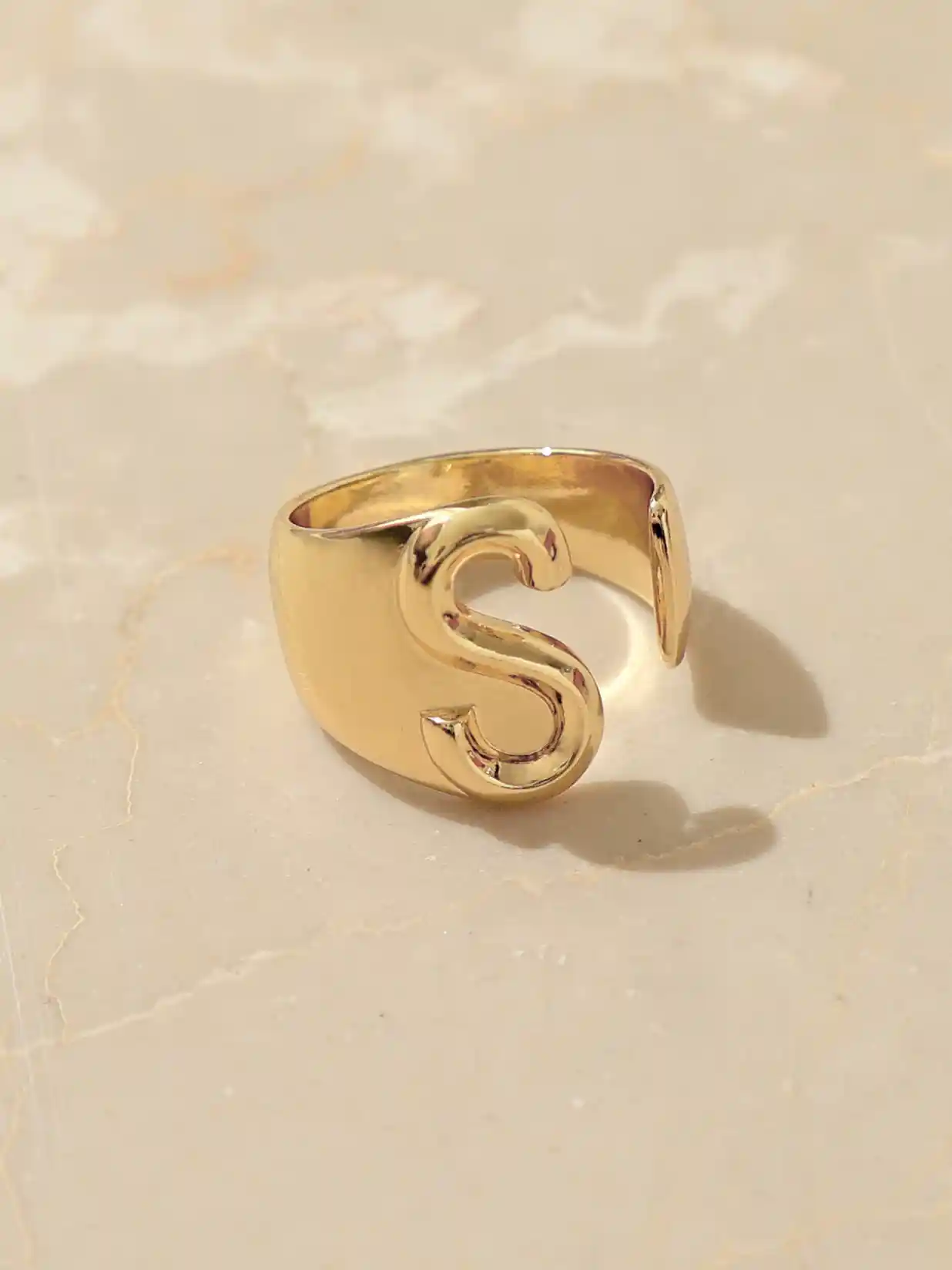 Buy Pipa Bella Women Gold-Plated S Initial Letter Adjustable