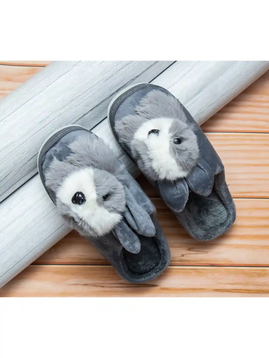Mnsruu Flip Flops Mit Waldfuchs & Häschen-Design – Rutschfeste Badeschuhe Für Zu Hause, Hotel, Spa & Reisen, Größe L (40-42)
