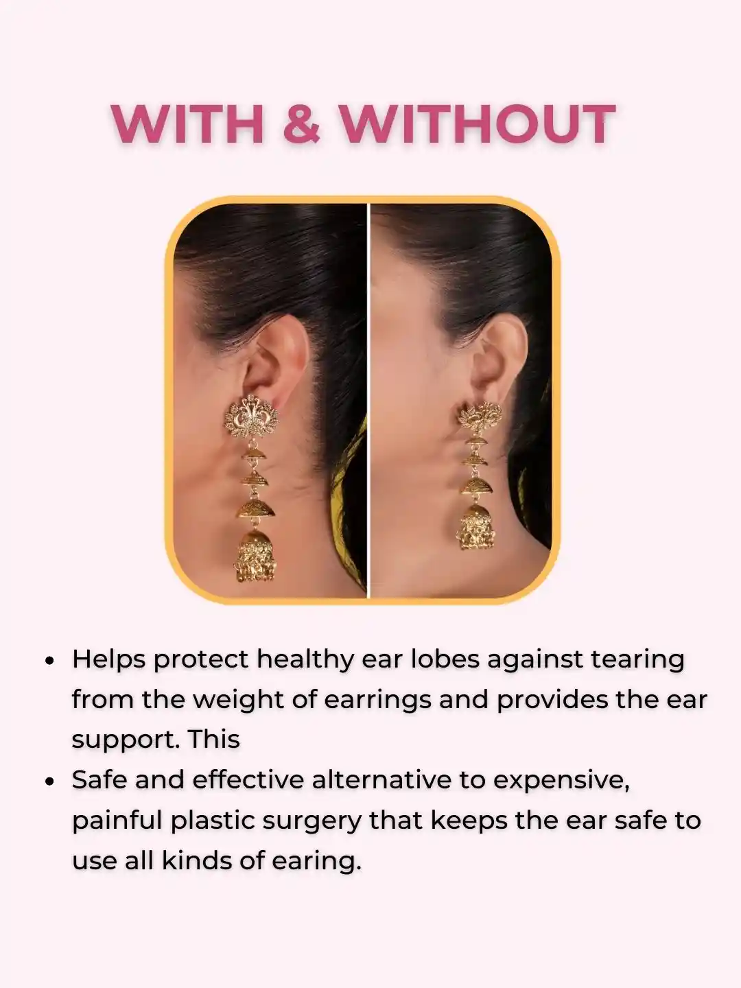 Buy SLICKFIX Ear Lobe Tape Invisible Ear Lobe Support Patch for