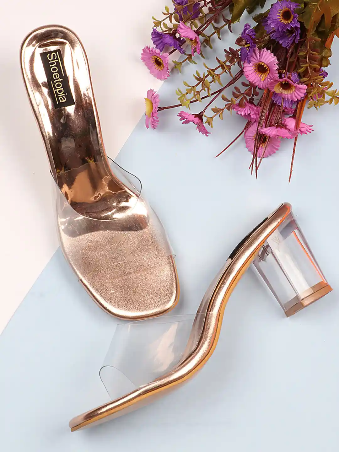 block heel flower girl shoes blush