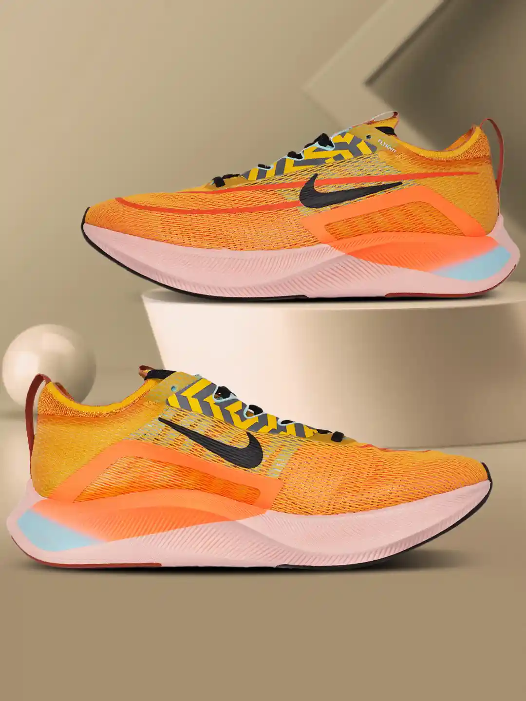 Buy Nike Men Yellow Zoom Fly 4 Road Running Shoes - Sports Shoes