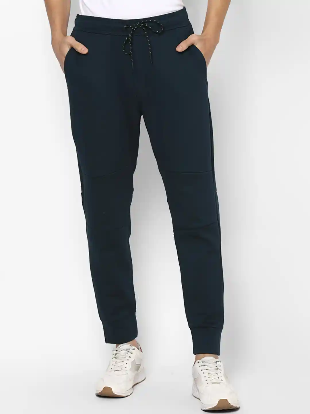Slim Fit Navy Cotton Joggers AMERICAN EAGLE OUTFITTERS Men Navy