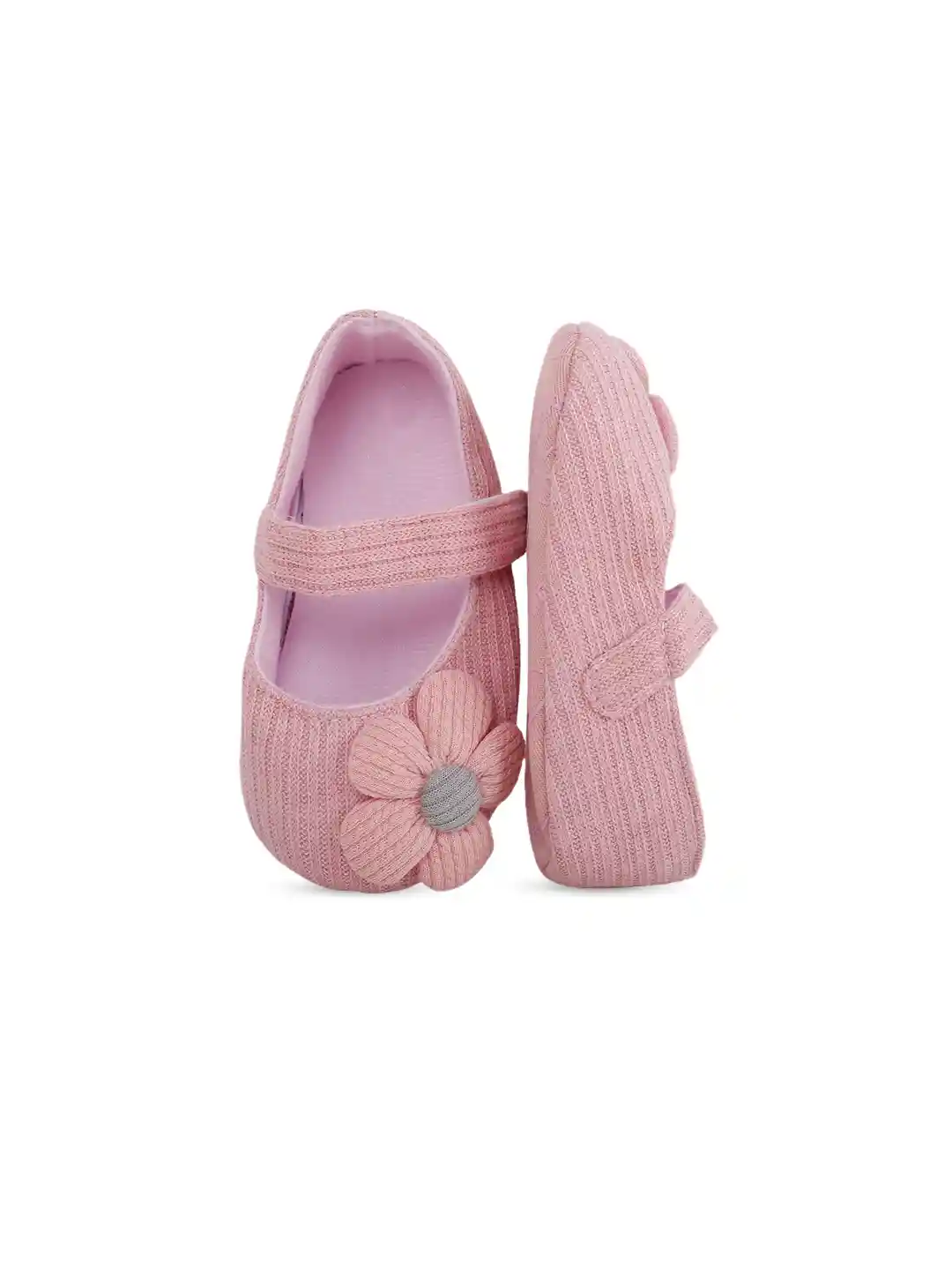 Buy Baby Moo Infant Girls Peach Floral Applique Booties Booties
