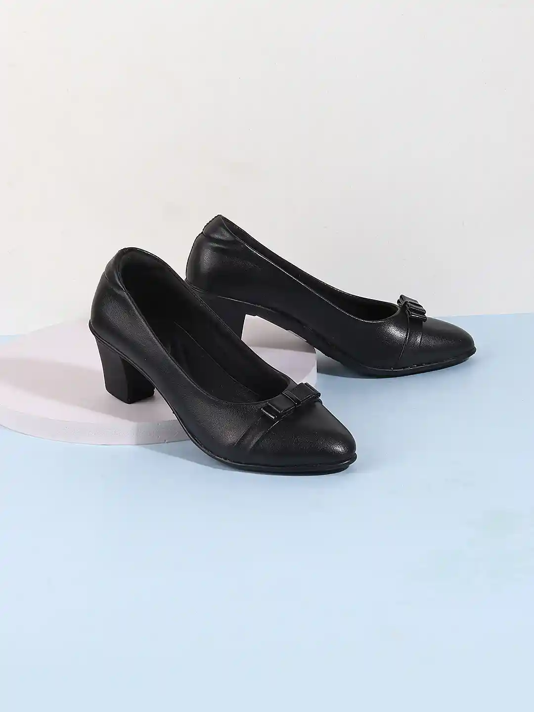 Buy Mochi Black Kitten Pumps Heels for Women 16330768 Myntra