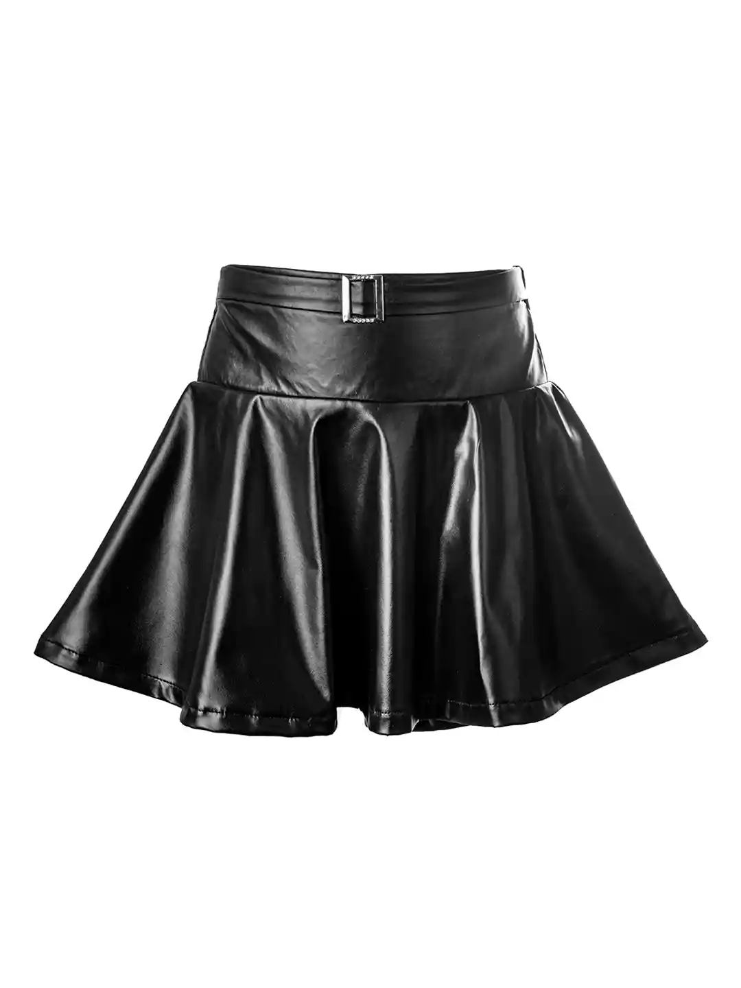Leather Pleated Skirt Noisy May Faux Leather Mini Skirt Buy Noisy