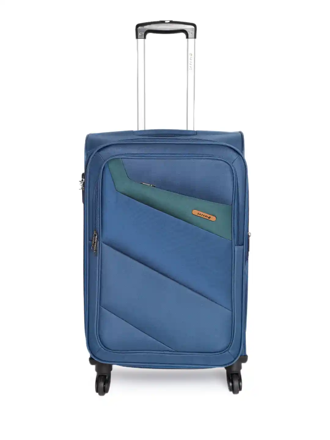 Buy Safari Unisex Navy Korrekt-4W-65 Medium Trolley Bag Trolley